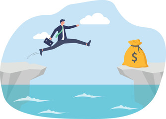 illustration of solving business problems with ideas and innovations
