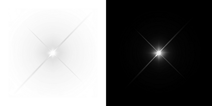 High-quality radiant light burst PNG overlay with transparent background