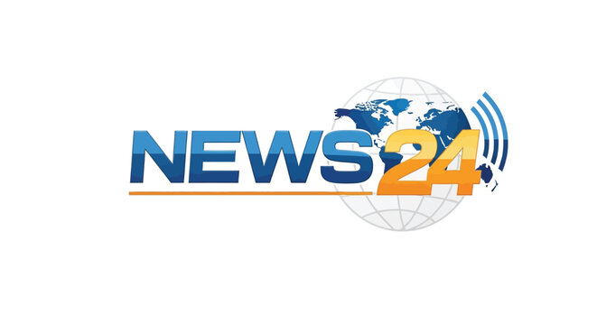News24 logo with a world globe representing global news coverage