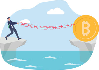 illustration of preserving bitcoin assets for growth and development
