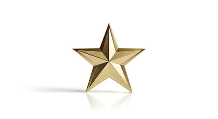 Obraz premium Christmas Star Ornament Mockup On White Background