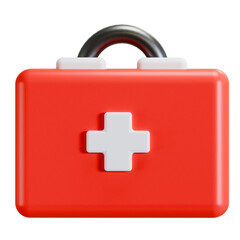 first aid kit 3d icon illustration