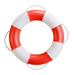 lifebuoy safety 3d icon illustration