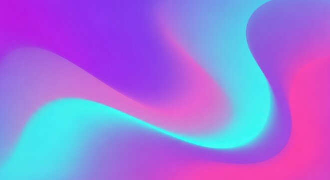Vibrant abstract background featuring a smooth, fluid holographic mesh gradient in dynamic shades of purple, blue, and pink