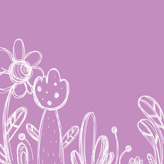 abstract-shapes-and-floral pink background pattern