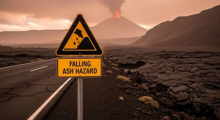 Volcanic Activity And Ash Fall Warning: Dangerous Scenery Of An Erupting Volcano