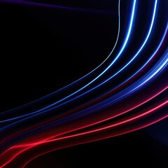Abstract design with flowing, vibrant light streaks