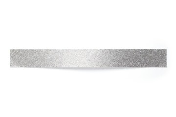 Silver glitter paper adhesive strip jewelry white background accessories.