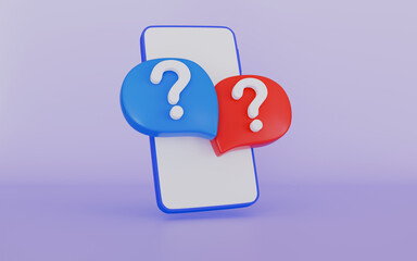 Bubbles question mark sign or ask FAQ and QA answer, Question answer sign or problem icon
