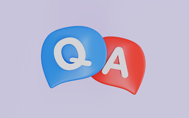 Bubbles question mark sign or ask FAQ and QA answer, Question answer sign or problem icon