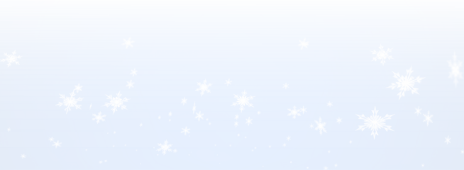 PNG Snowflakes Overlay on Transparent Blue Background on transparent background