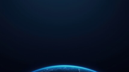 Earth from space with city lights