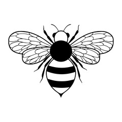 Graphic bee illustration