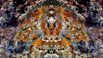 Abstract art background . Hand painting artwork on canvas .