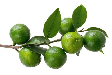 Fresh limes on a branch with leaves (1)