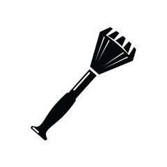 Vector basting brushe black and white illustration