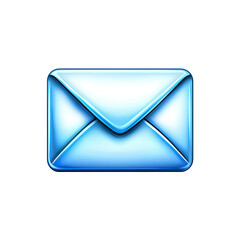 Email Message Icon on Transparent Background