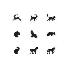 vector set of animals.vector eps 10