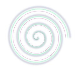 Abstract Spiral Design: Neon Green Swirl on Black Background, Tech Aesthetic