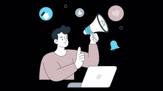 SSM  2D Animation on Transparent Background