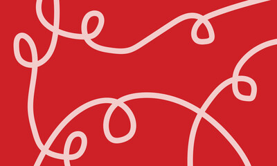 Abstract wavy line pattern on dark red background for graphics and web design.