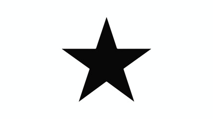 Obraz premium black and white star