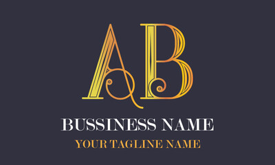 AB A ab initial logo | initial based abstract modern minimal creative logo, vector template image. luxury logotype logo, real estate homie logo. typography logo. initials logo