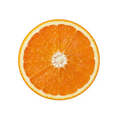 Fresh Orange Slice Isolated on White