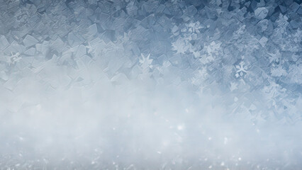 Fototapeta premium Snowflakes and Frost Create a Winter Wonderland Scene on a Cold Day