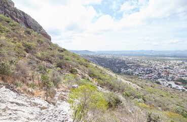 The 430 m high volcanic plug Pena de Bernal, which is also surrounded by a charming Pueblo Magico