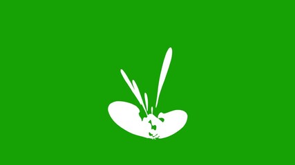 Flash FX Explosion, Smoke Circle Explosion Animation flash fx cartoon sparks blast in 4k with alpha channel. 2D Anime, Manga, Flash FX, Comic Elements, Green Screen Background,