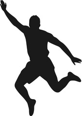 Design of jumping man draw