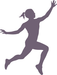 Design of jumping athlete draw