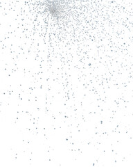 Vertical water spray burst from top center on transparent background 3D render