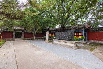 The scenic area of Zhao Yun Temple in the ancient city of Zhengding, Hebei Province