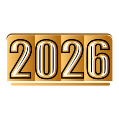 Happy new year 2025 text typography design element flyer banner design