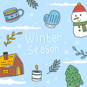 Hello Winter Background