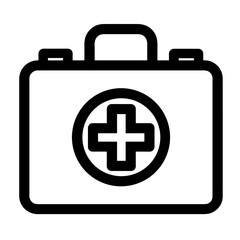 Obraz premium Simple First Aid Kit Icon