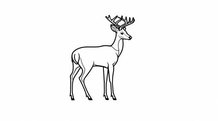 Deer silhouette illustration