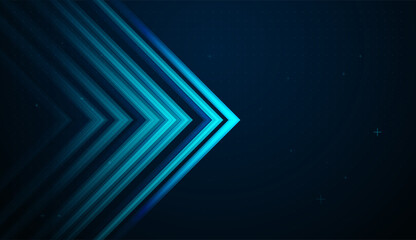 A Dynamic arrows rise across a digital grid, illustrating long-term growth, efficiency, and upward market trends. glowing blue Arrows represents growth Finance Concepts