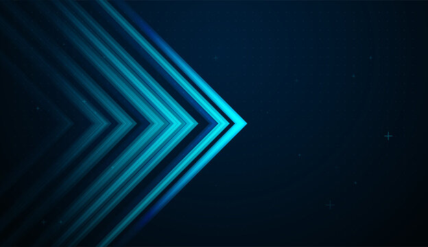 A Dynamic arrows rise across a digital grid, illustrating long-term growth, efficiency, and upward market trends. glowing blue Arrows represents growth Finance Concepts