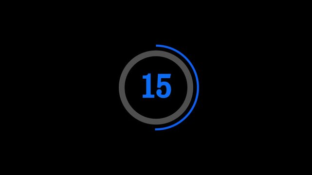 30 seconds countdown timer animation, 30-0 counting down , 30 seconds countdown timer animation.