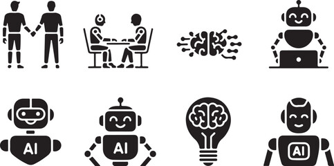 Robots and AI Concepts Icons conceptu gui86qs1rv2zfphnboutaq