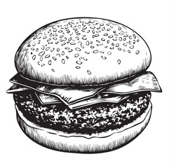 hamburger with cheese