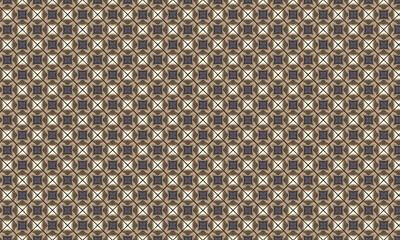 Elegant Seamless Geometric Pattern with Repeating Diamond and Square Motifs in Earthy Brown and Grey Tone