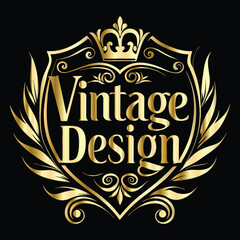 Vector golden frame. Elegant element for design in Eastern style, place for text. Floral golden border. Lace illustration for invitations and greeting cards.
Vintage gold frame on black background. 