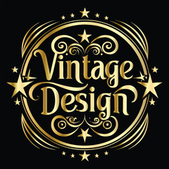 Vector golden frame. Elegant element for design in Eastern style, place for text. Floral golden border. Lace illustration for invitations and greeting cards.
Vintage gold frame on black background. 