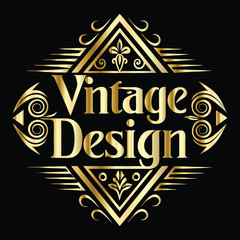 Vector golden frame. Elegant element for design in Eastern style, place for text. Floral golden border. Lace illustration for invitations and greeting cards.
Vintage gold frame on black background. 