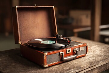 old vinyl record player