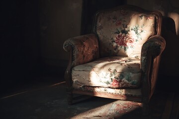 old fashioned armchair